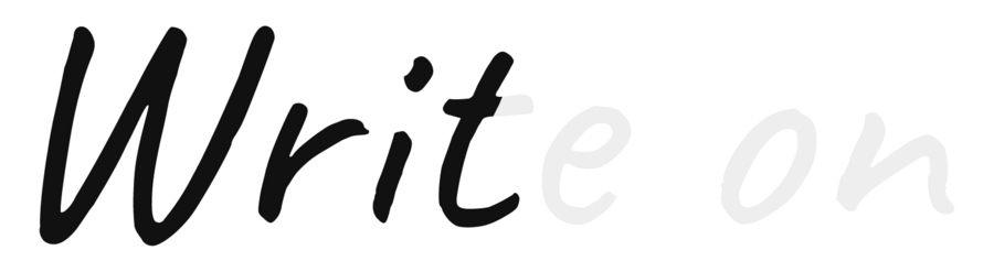 A handwriting font halfway through being written