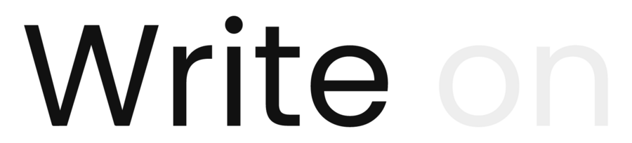 Sans serif text halfway through being written