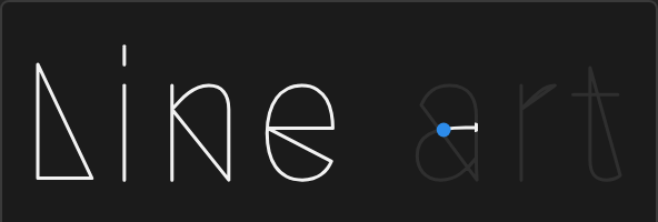 A single-line font being drawn in the panel preview